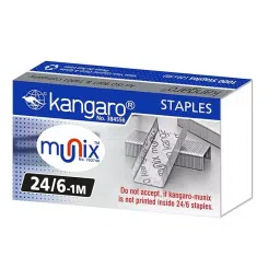 Kangaro Steel Staple Stapler Pin No. 24/6 (Pack of 12)-image-12