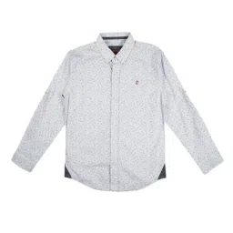Gini & Jony Kids White Printed Shirt-image-32