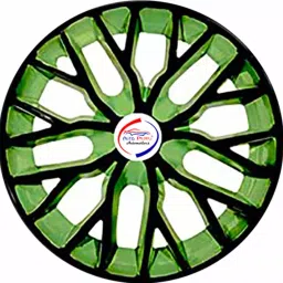 Auto Pearl GnBK21 R13 33.02 cm (13 Inch) PPress Type Wheel Hubcap with Retention Ring Glossy Black Green Wheel Cover for Tata Tiago (Set of 4)-image-72