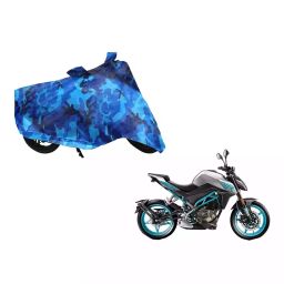 Auto Pearl Waterproof Two Wheeler Cover For CFMoto 300NK (Blue)-image-49