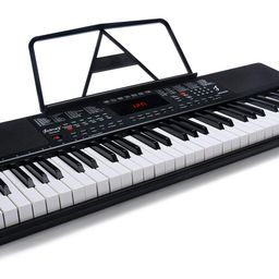 JUAREZ Octavé JRK660MDKL 61-Key Electronic Teaching Keyboard Piano with MIDI |Key Lights | Key Note Stickers |Music Sheet Stand| 200 Rhythms | 200 Timbres |40 Demos|8 Percussions, With MIC image 1