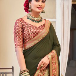 Saree mall Silk Blend Sarees-image-98