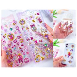 FunBlast Cute Shining Crystal Gem Stickers Set  Pack of 2 Sheets Random Design-15