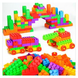 Vinmot DIY 70+ Pcs Colorful Plastic Smart Puzzle Intelligent Building Blocks Toy Set for Kids-25