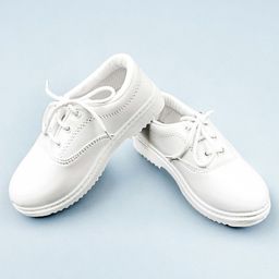 Priaansha Kids Laced Up School Shoes - White-image-82