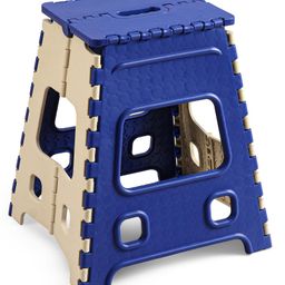 Folding Step Stool Non-Slip Folding Stools with Portable HandleStep Stool Height 44.45 cm - White-image-48