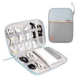 FunBlast Multipurpose Zipper Electronic Accessories Storage Case Grey-26