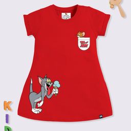 YK X Minute Mirth Printed Cotton T-shirt Dress-image-96