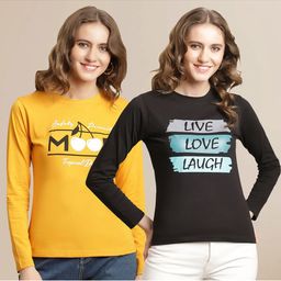Metronaut Women 2 Applique T-shirt-image-98