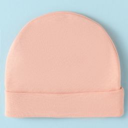 Ben Benny Interlock Knit Caps With Bunny Prints Pack of 2 White & Peach - Diameter 10 cm image 4