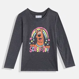 Eteenz Girls Scooby-Doo Printed Pure Cotton T-shirt-picture-42