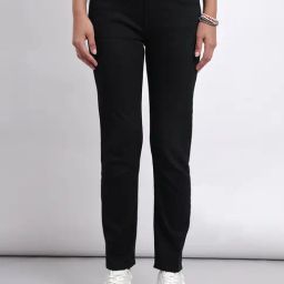 Lee Black Slim Fit High Rise Jeans-image-66