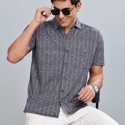 BULLMER Men Standard Opaque Printed Casual Shirt-image-31