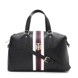 TOMMY HILFIGER Pvc Black Women Satchel Bag-image-119