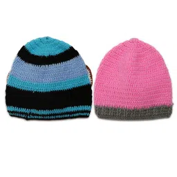 CHUTPUT Unisex Set of 2 Self-Design Beanies image 5