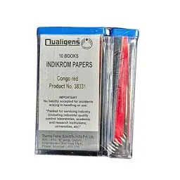 Qualigens Indikrom Papers Congo Red Kangaroo 200 Strips for Scientific Experiments, 38331-90