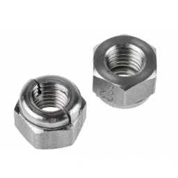 RS PRO Hex Nut Plain Lock Nut M12, 6655628 (Bag of 10 pcs)-1