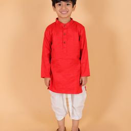 MoMaa Boys Regular Gotta Patti Kurta with Dhoti Pants-57