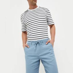Code by Lifestyle Light Blue Regular Fit Shorts-image-47