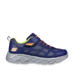 Skechers Boys DYNAMIC-FLASH - REZLUR Navy Orange Casual Shoes-image-75
