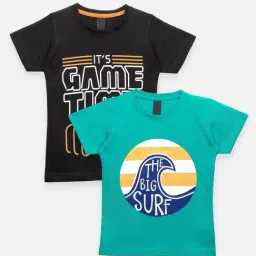 LilPicks Kids Multicolor Cotton Printed T-Shirts (Pack of 2)-picture-22