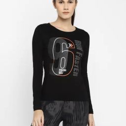 Appulse Black Printed Slim Fit Cotton T-Shirt-image-90