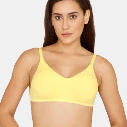 Zivame Yellow Full Coverage Non-Padded Double Layered Bra-picture-41