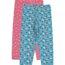 Bodycare Kids Blue & Pink Cotton Printed Leggings (Pack of 2)-image-15