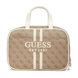 Guess Beige Mildred Logo Weekender Bag-25