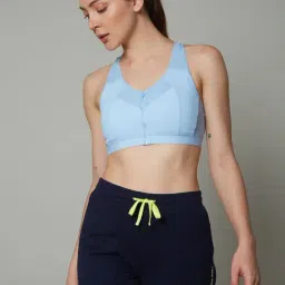 Vero Moda Intimates Blue Self Design Sports Bra-image-16