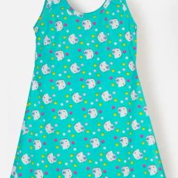 Cukoo Kids Green & White Printed Swim Suit-image-35