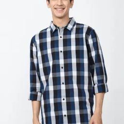 Forever 21 Multi Cotton Regular Fit Checks Shirt-image-31