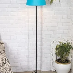 Homesake Blue & Black Metal E27 Contemporary Floor Lamp - Set of 1-image-44