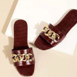 Truffle Collection Women's Brown Casual Sandals-picture-9
