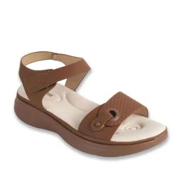 Mochi Women Tan Ankle Strap Sandals-image-21