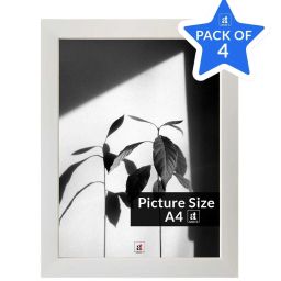 Art Street White Engineered Wood A4 Size Certificate & Document Photo Frames - Set of 4 image 4
