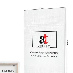 Art Street Brown & Grey Bird Theme With Cage Stretched Canvas Painting - Set of 2 image 4