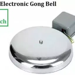 KK Mart 152.4 mm (6 Inch) Grey and white Gong Bell-16