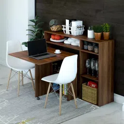 Folktail Engineered Wood Dining Table without Chair Brown, FT20 image 2