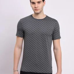 Lee Mid Grey Slim Fit Printed T-Shirt-image-21
