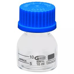 Glassco GC-274.205.00 Chemical Bottle with Reagent Narrow Clear Mouth 10 ml (Pack of 10 Pcs)-48