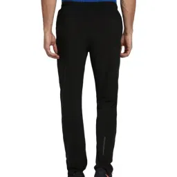Van Heusen Performance Regular Fit Swift Dry 4 Way Stretch Solid Trackpants - Black image 2