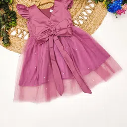 Tejam stylish frocks Girls Satin Embellished Fit & Flare Dress-picture-35