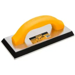 Ingco 240x100 mm Size Pure PP and Aluminium Base Plate Rubber Grout Float, HSFR24108-18