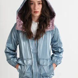 RAREISM Pink Polyester Solid Long Sleeves Jacket-picture-43