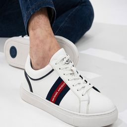 MICHAEL ANGELO Men Woven Design Sneakers-image-25