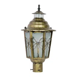 Fos Lighting Antique Gold Mild Steel Outdoor Gate Lamp - 522-Antq-MS-M-GL1-picture-43