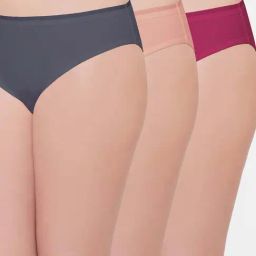 Cotton Low Waist Medium Coverage Everyday Wear Pack of 3 Bikini Panty-image-1