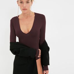 Trendyol U-Neck Long Sleeves Bodysuit-picture-49