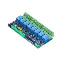 Modbus 8 Channel Relay Module 12V Modbus RTU 8 Channel Relay Module Input Optocoupler Isolation RS485 MCU - RS4494Modbus 8 Channel Relay Module 12V Modbus RTU 8 Channel Relay Module Input Optocoupler Isolation RS485 MCU - RS4494 image 1